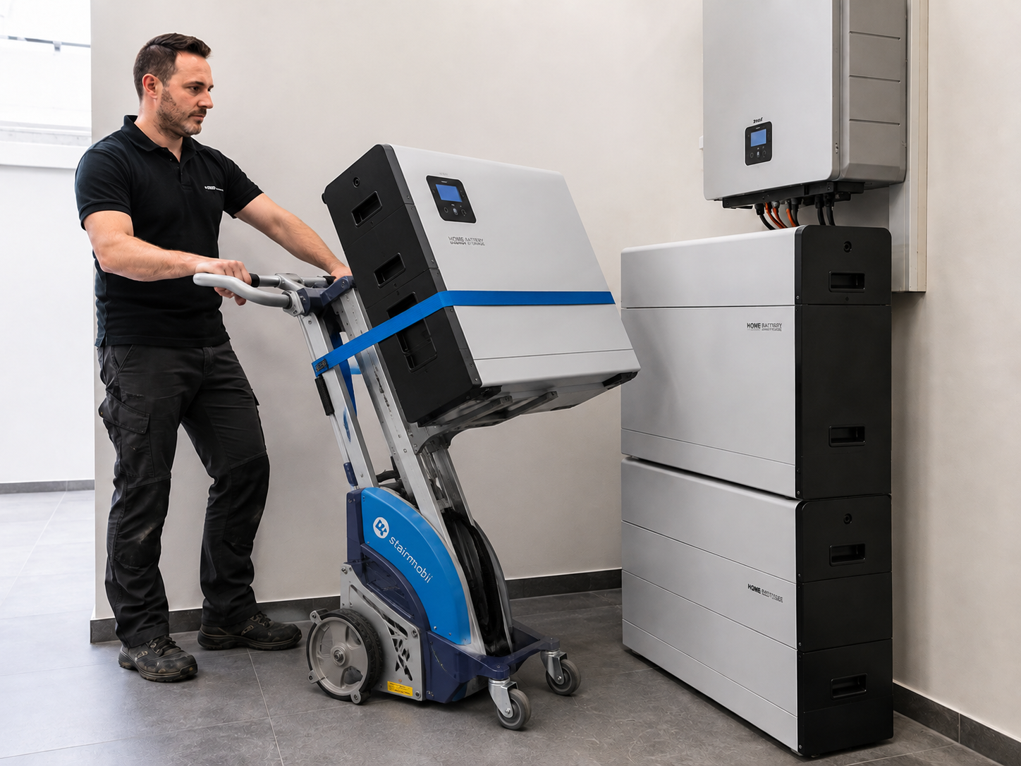 Stairmobil Thuisbatterij stapelen